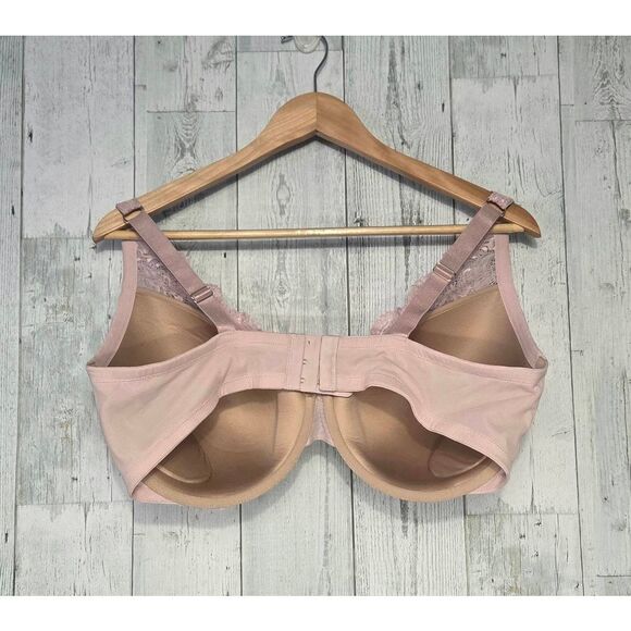 Thirdlove Lace Contour Plunge Bra Blush Pastel Pink Sz. 42E - Picture 3 of 5